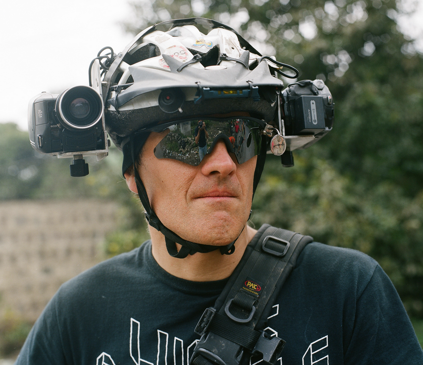 Lucas Brunelle con su casco-cámara