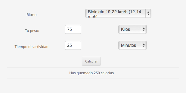 abortar delincuencia vértice Calculadora de ciclismo: calcula las calorías que solo tú pierdes en tus  desplazamientos en bici - Bicihome