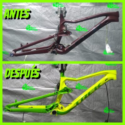 Antes y después de pintar tu bici